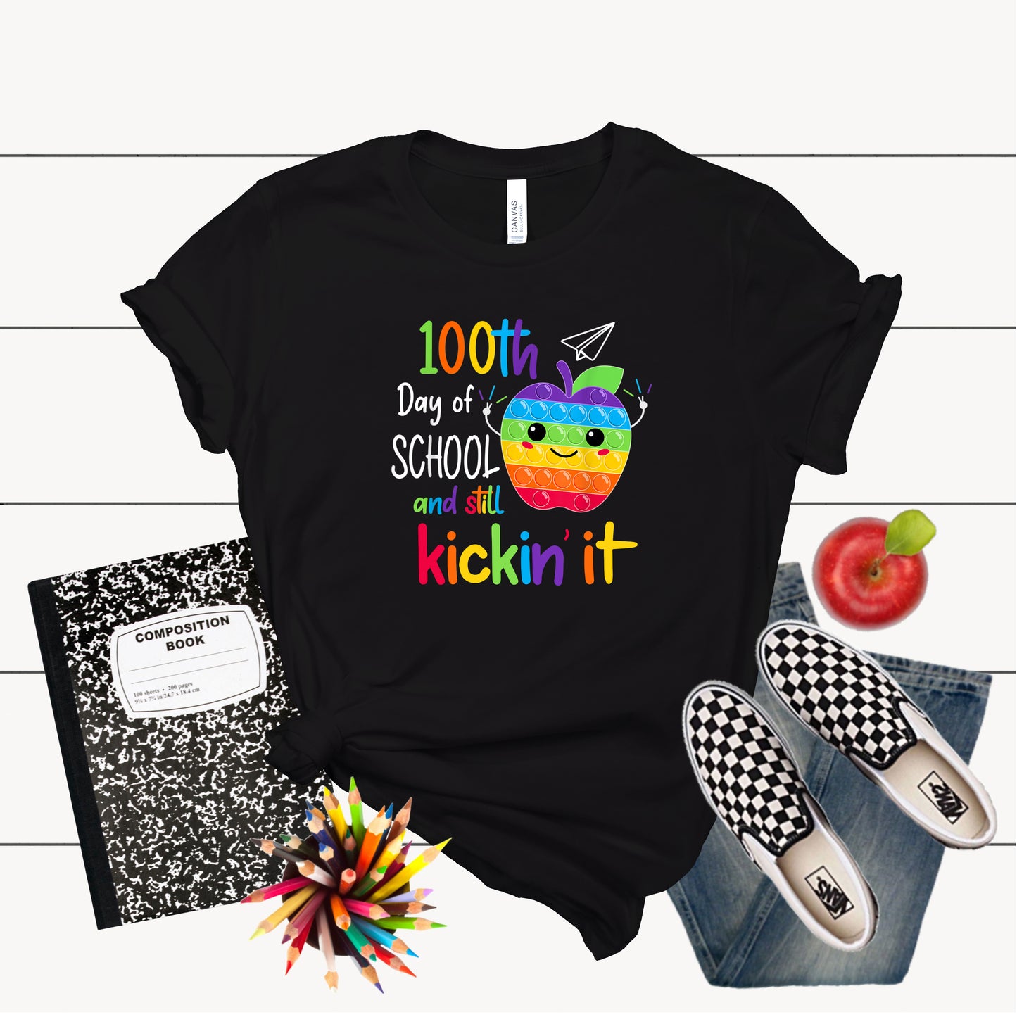 100 Days of School and Still Kickin' It School Ready to Press Transfer