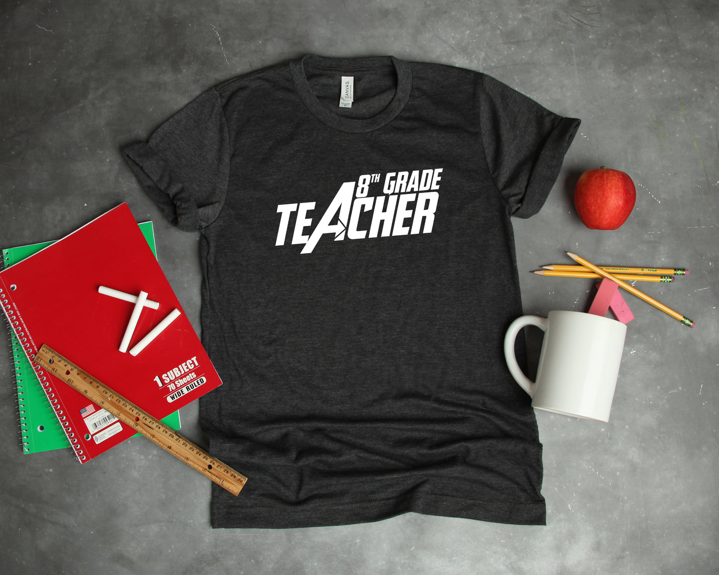 8th Grade Avengers Teacher Super Hero Eighth Grade Ready to Press Transfer