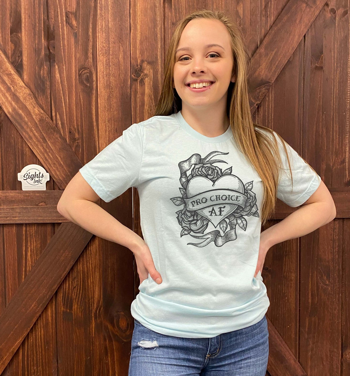 Pro Choice Af Heart Sights Ink Graphic Tee