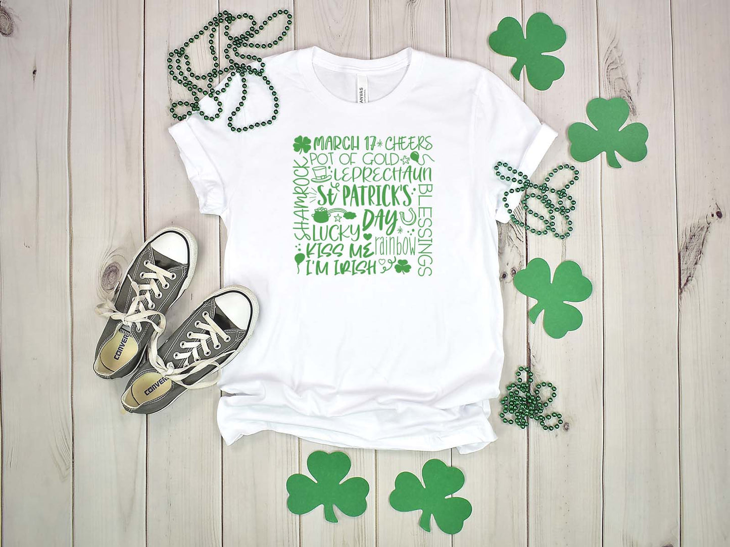 St. Patricks Day Typography Sights Ink Graphic Tee