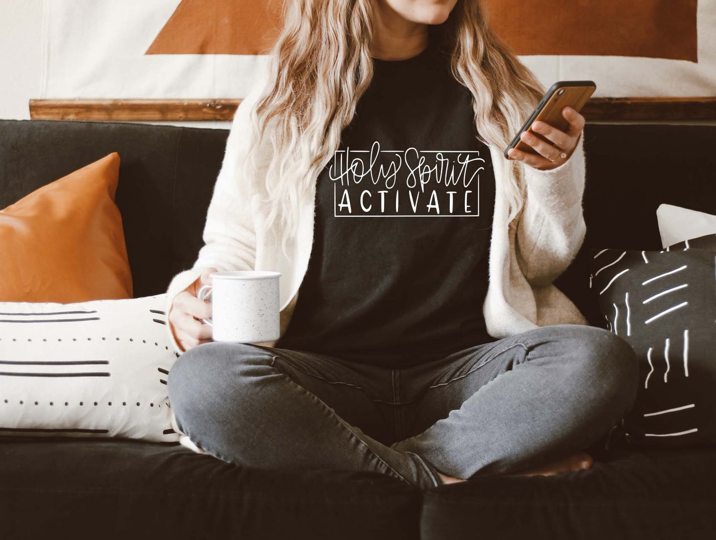Holy Spirit Activate Sights Ink Graphic Tee