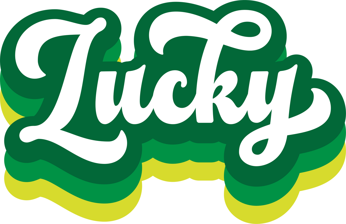 Lucky Retro St. Patrick's Day Transfer