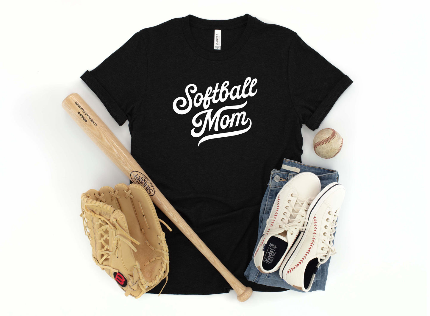 Softball Mom Sights Ink Graphic Tee