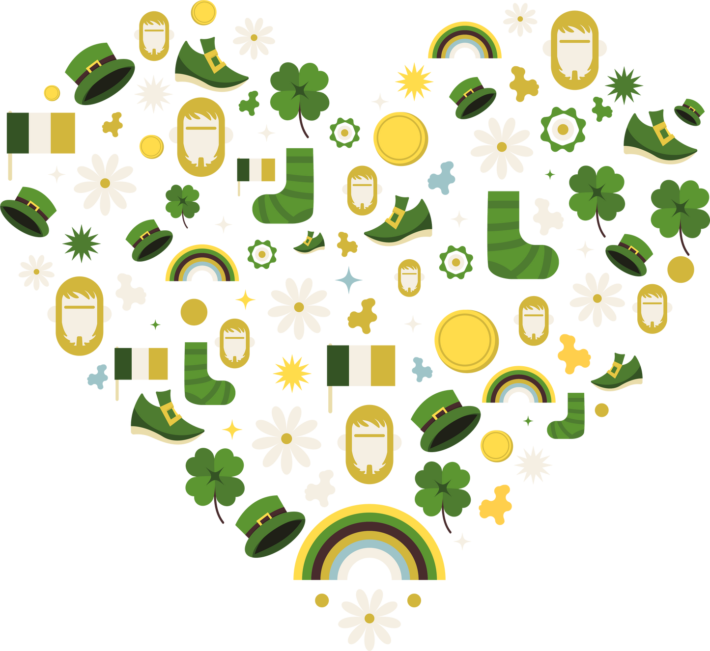 St. Patricks Day Heart Transfer