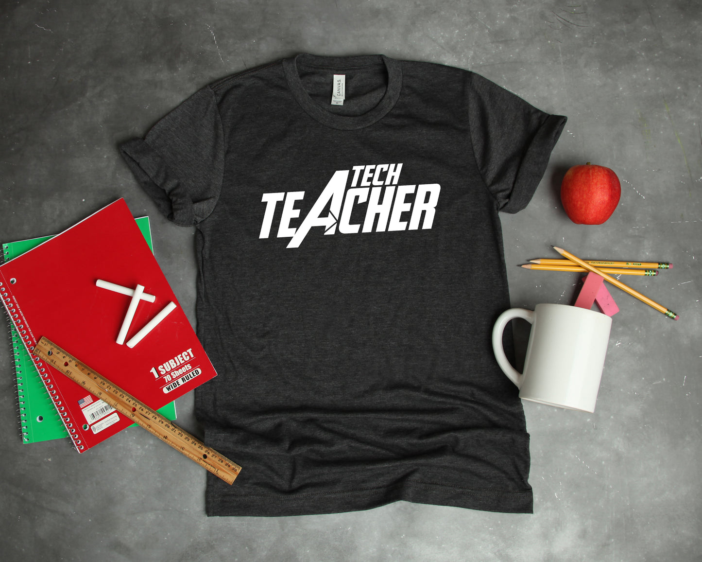 Tech Teacher Avengers Sights Ink Graphic Tee