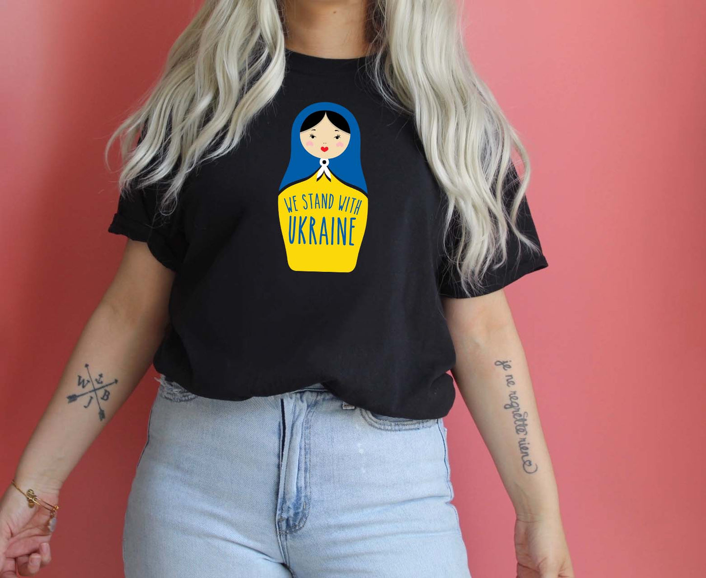 We Stand With Ukraine  Sights Ink Graphic Tee