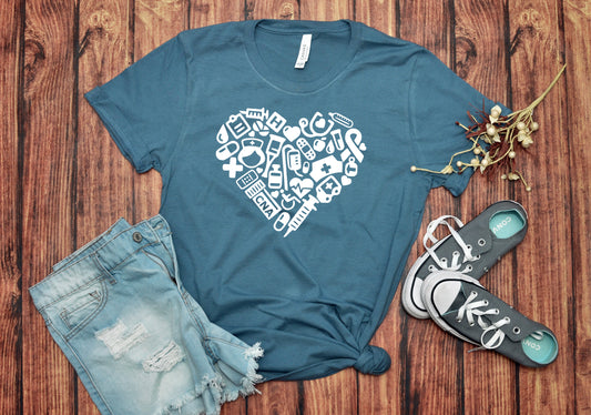 CNA Heart Sights Ink Graphic Tee