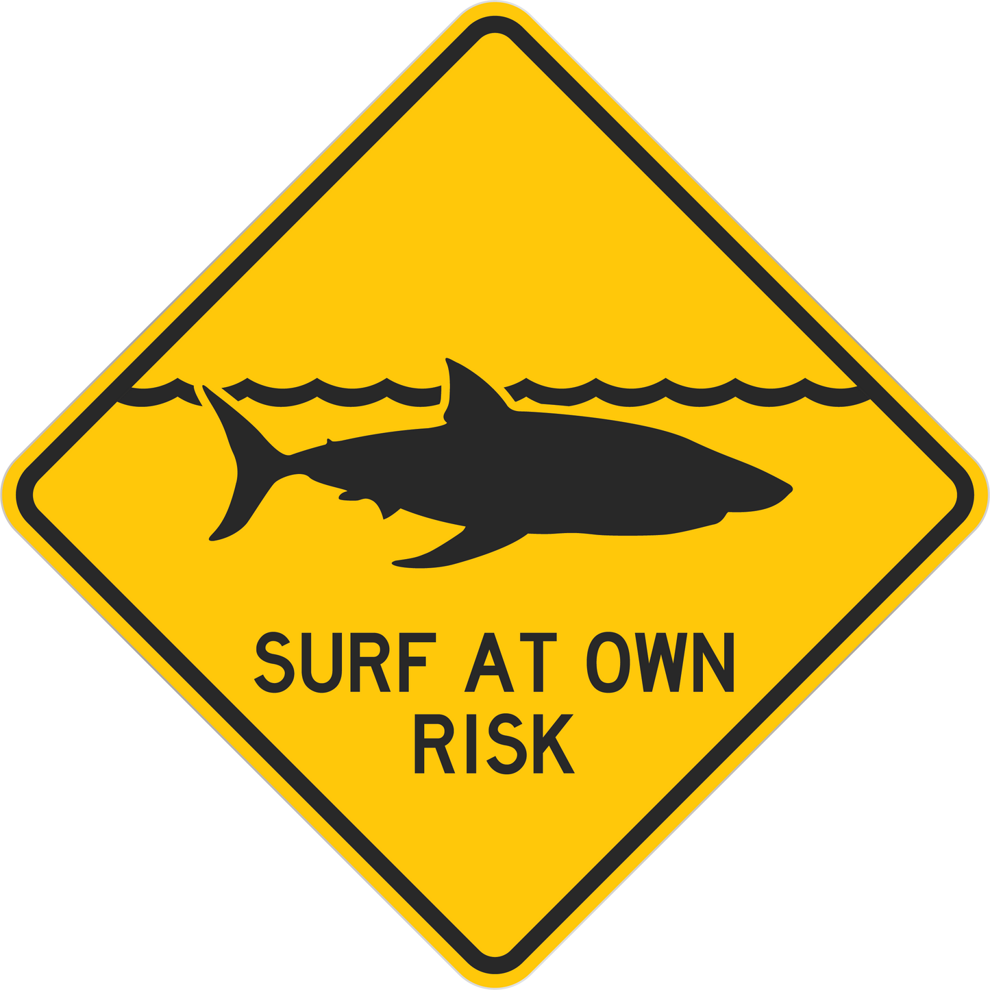 Surf At Your Own Risk Shark Week Sights Ink Graphic Tee