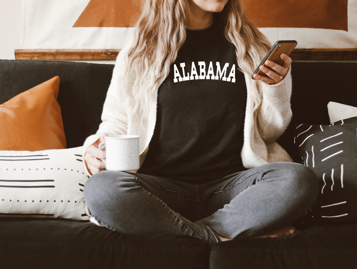 Alabama State Bella & Canvas Crewneck Sweatshirt