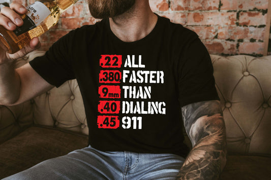 All Faster Than 911 Sights Ink Graphic Tee