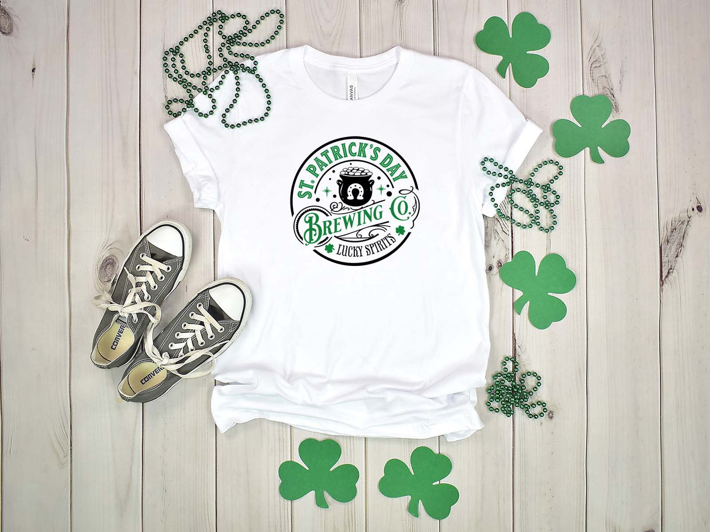 Brewing Round St. Patricks Day Tshirt