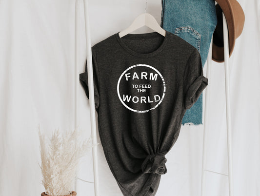 Farm To Feed The World Sights Ink Graphic Tee