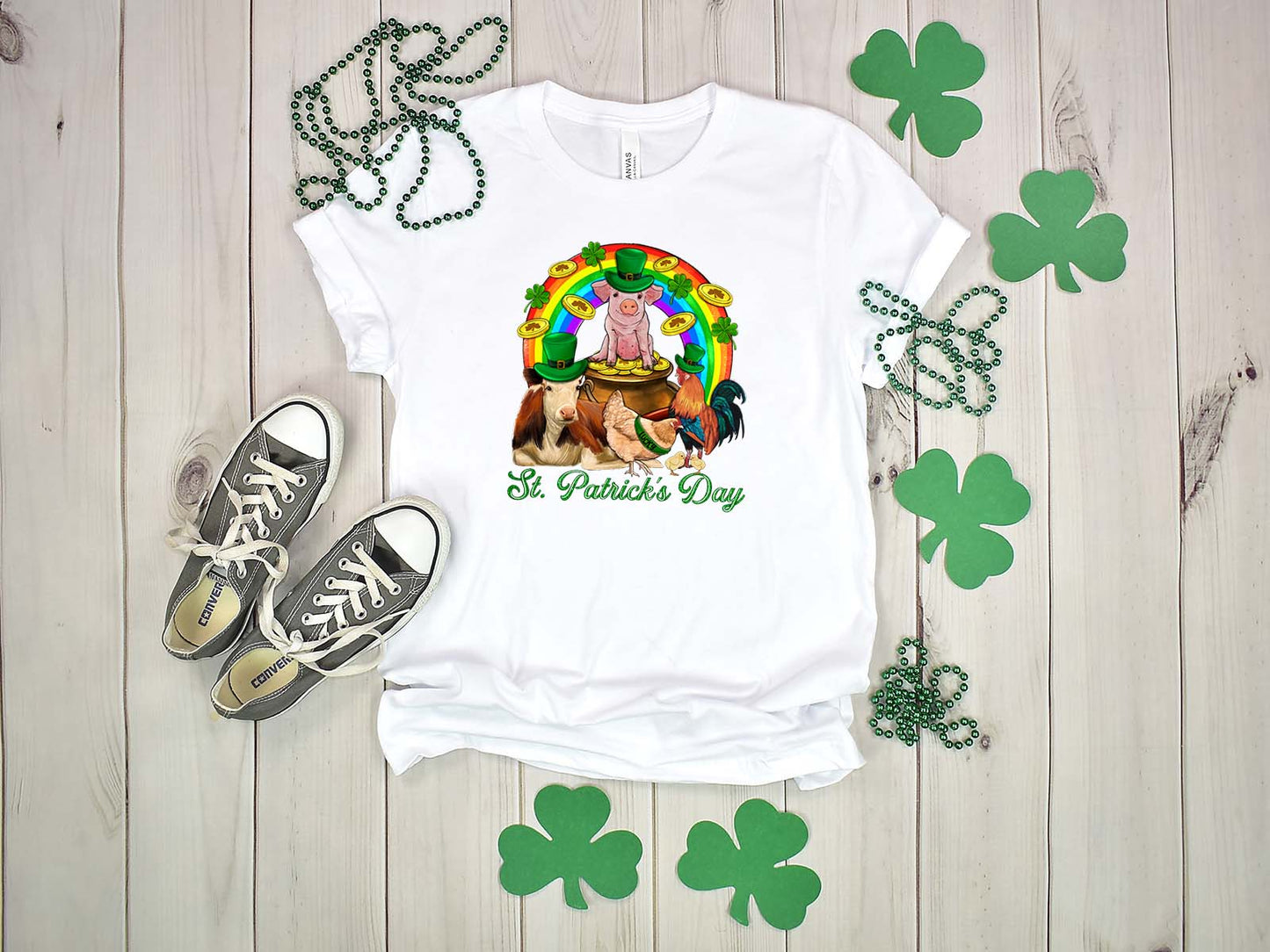 Farm Animal St. Patricks Day Transfer