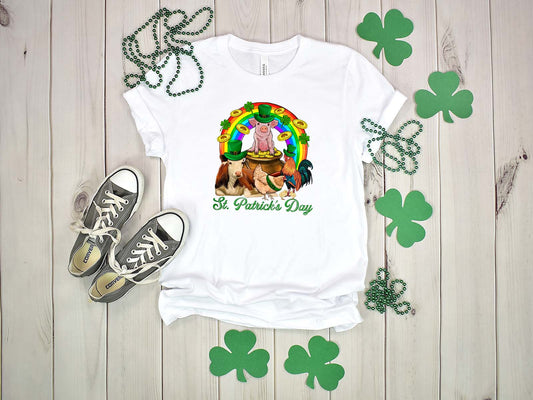 Barn Animals St. Patricks Day Tshirt