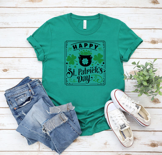 St. Patricks Day Square Tshirt