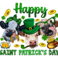 Cows St. Patricks Day Transfer
