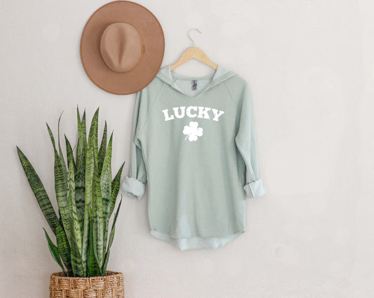 Lucky with Shamrock Simple St. Patrick's Day Transfer