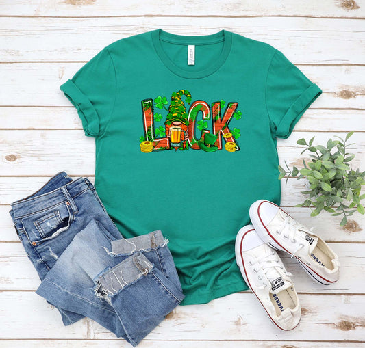 Luck With Gnome St. Patricks Day Tshirt