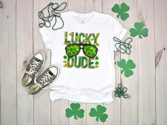 One Lucky Dude St. Patricks Day Tshirt