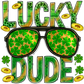 Lucky Dude St. Patricks Day Transfer
