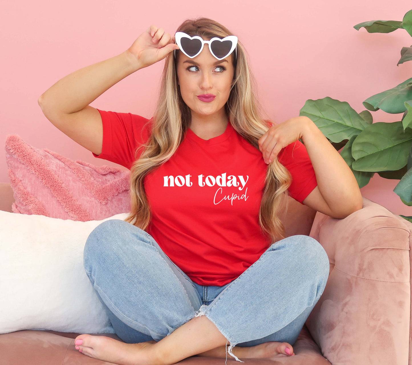 Not Today Cupid Sights Ink Graphic Tee