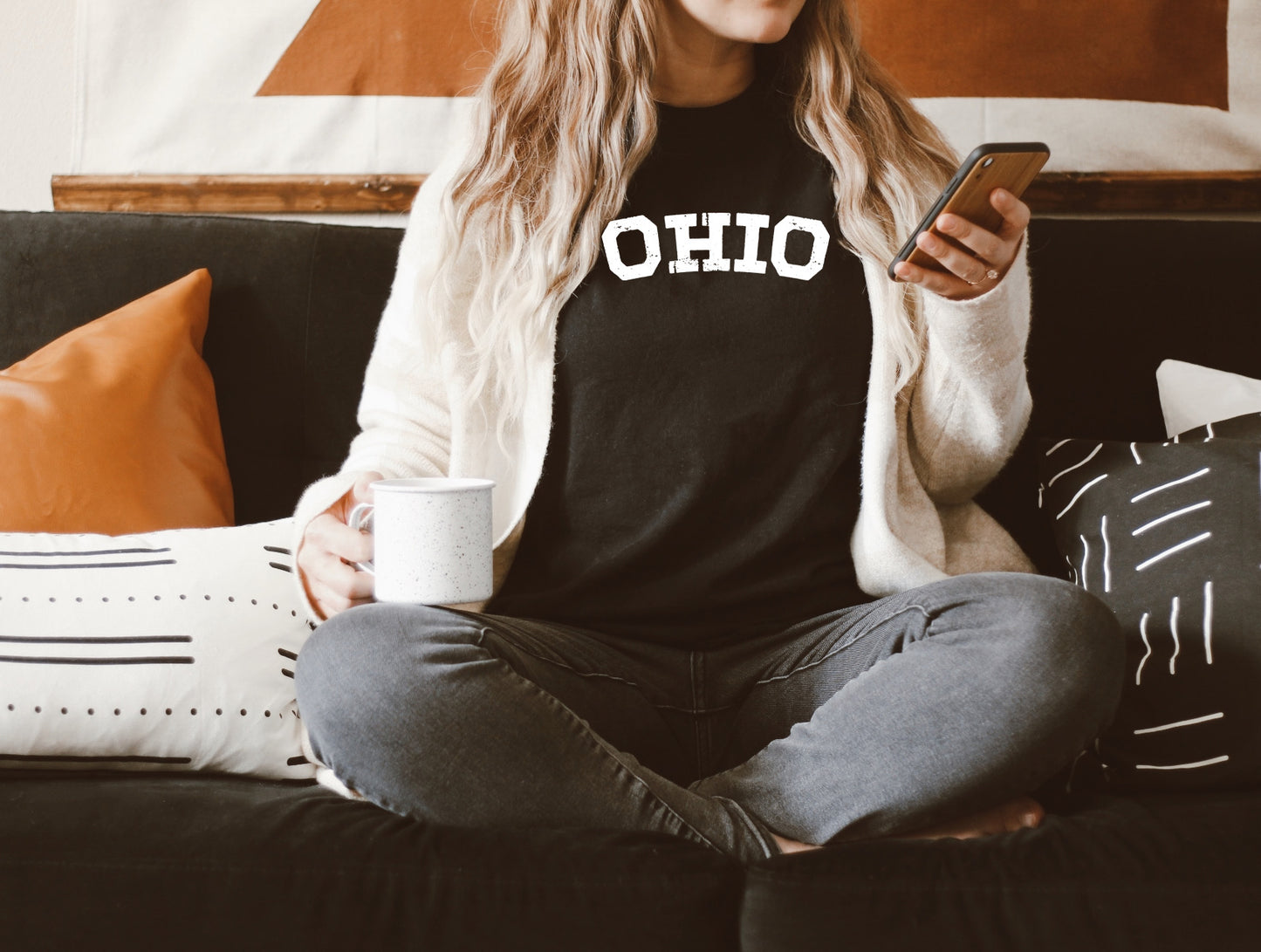 Ohio State Bella & Canvas Crewneck Sweatshirt