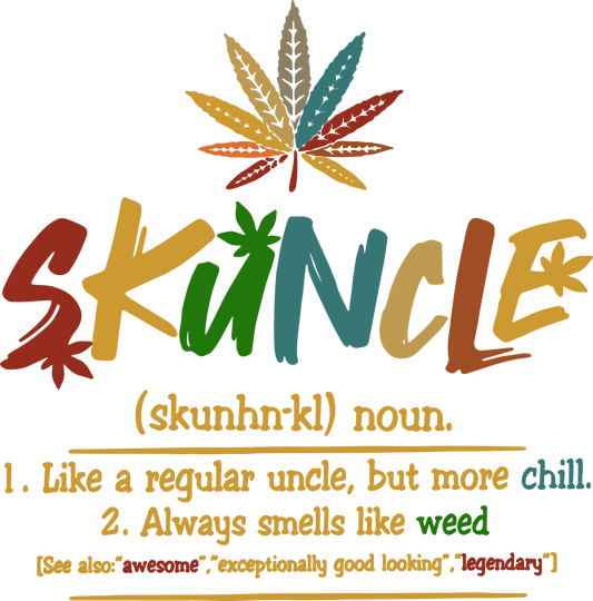 Skuncle Like A Regular Uncle Only Cooler Sights Ink Graphic Tee