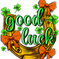 Good Luck Horse Shoe St. Patricks Day Transfer