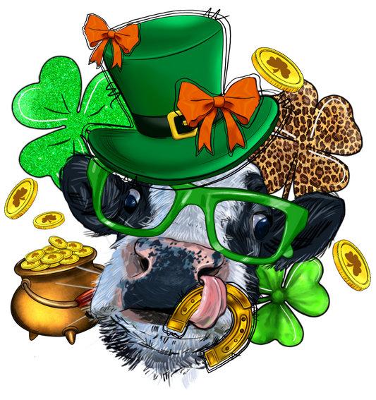 Cow St. Patricks Day Transfer