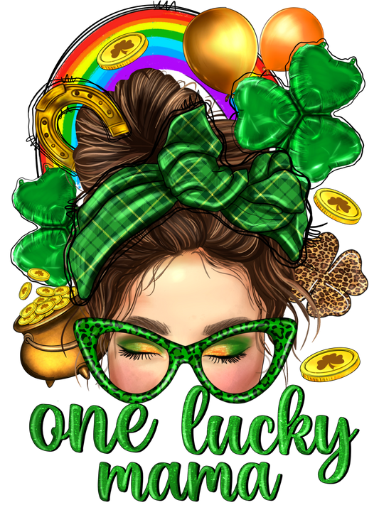 One Lucky Mama St. Patricks Day Transfer