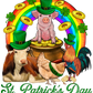 Farm Animal St. Patricks Day Transfer
