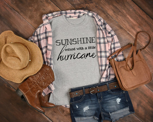 Sunshine Mixed With A Little Hurricane Sights Ink Graphic Tee