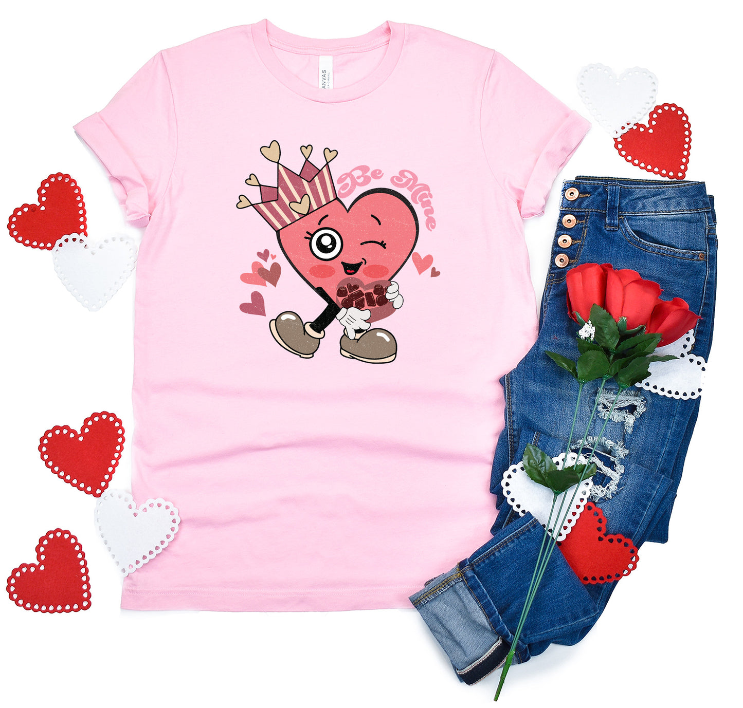 Be Mine King Of Hearts Valentine's Day Sights Ink T-Shirt