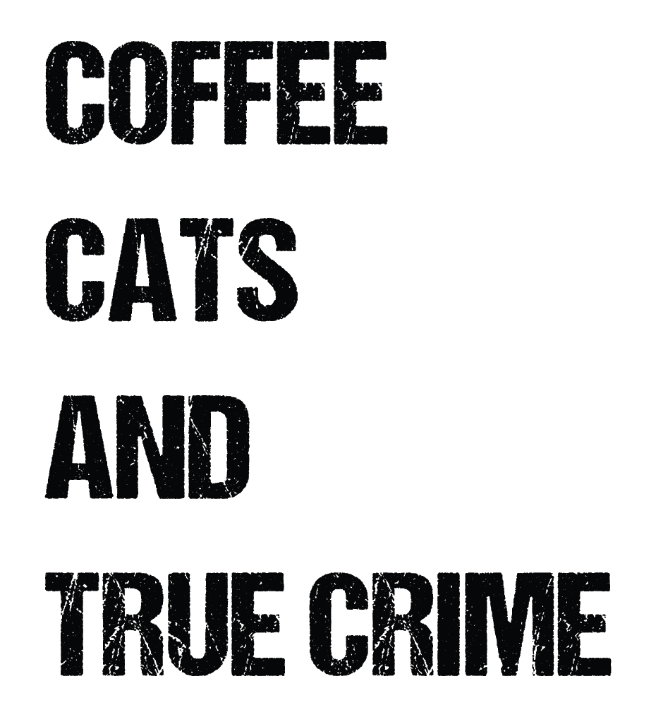 Coffee Cats and True Crime Sticker