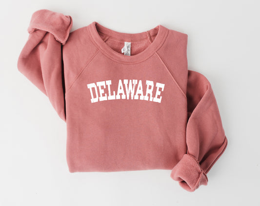 Delaware State Bella & Canvas Crewneck Sweatshirt