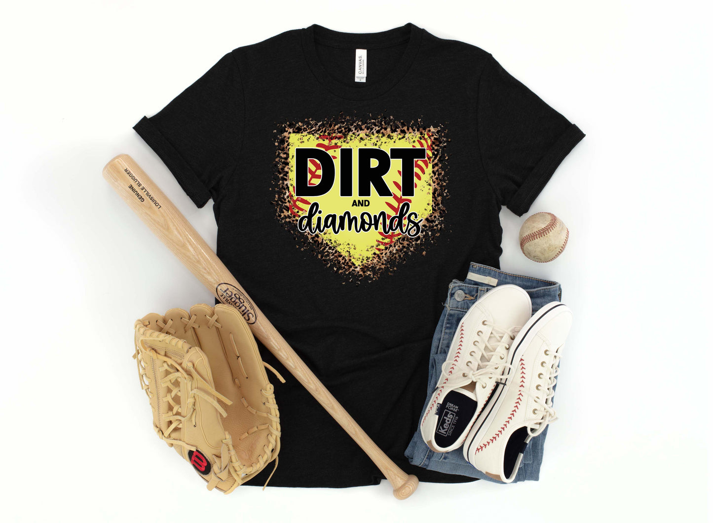 Dirt And Diamonds and Softball Sights Ink Graphic Tee
