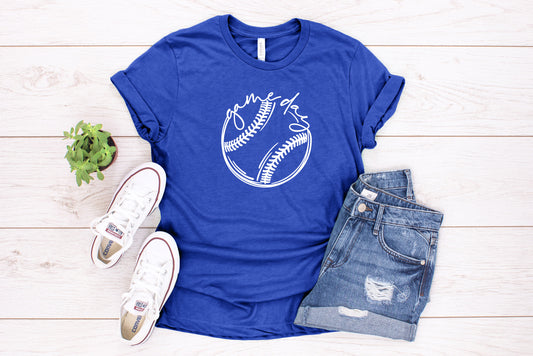 Game Day Baseball or Softball Sights Ink Graphic Tee