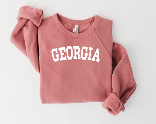 Georgia State Bella & Canvas Crewneck Sweatshirt