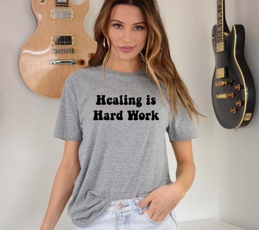 Healing Is Hard Work Sights Ink Graphic Tee