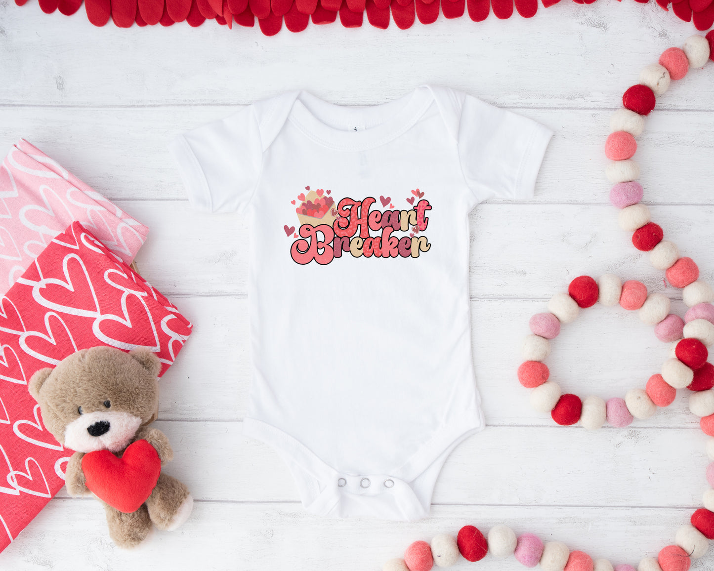 Heart Breaker Valentine's Baby Bodysuit