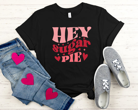 Retro Hey Sugar Pie Valentine's Day Sights Ink T-Shirt