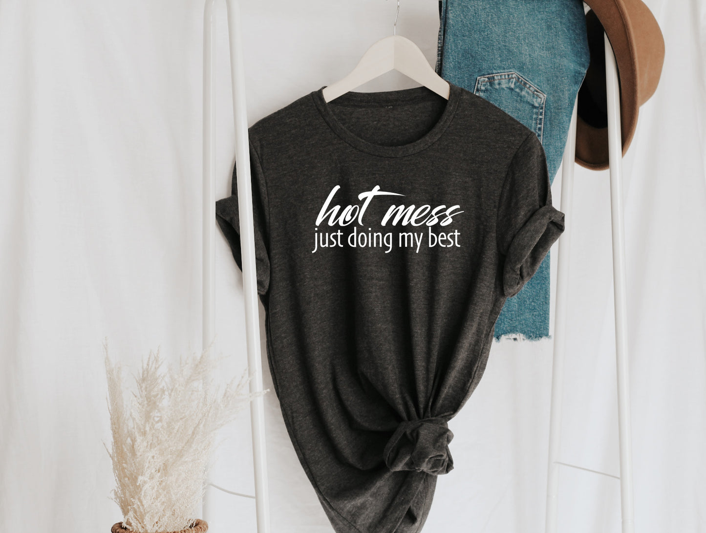 Hot Mess Doing My Best Sights Ink Graphic Tee