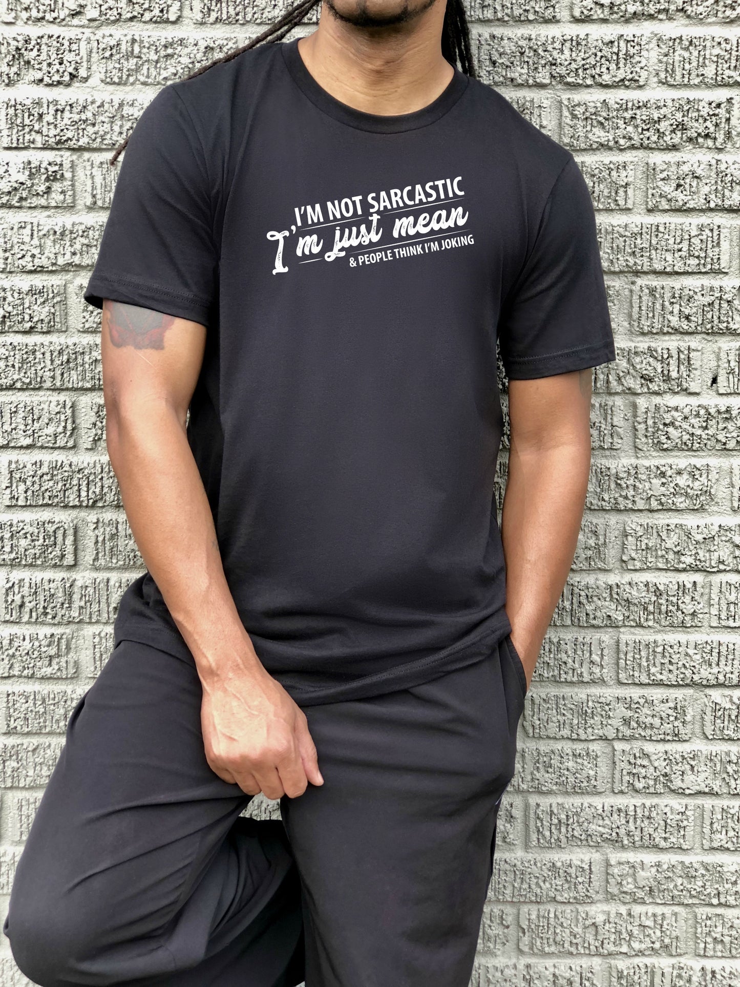 I'm Not Sarcastic I'm Just Mean Sights Ink Graphic Tee