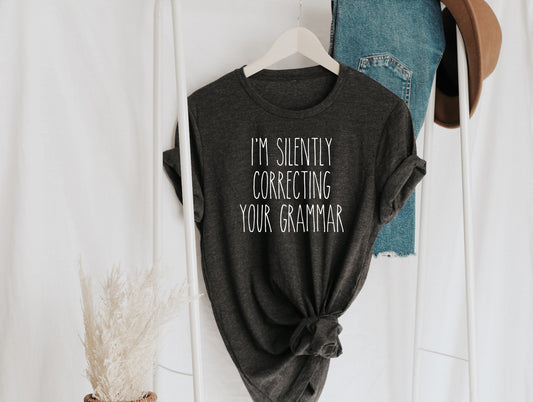 I'm Silently Correcting Your Grammar Sights Ink Graphic Tee