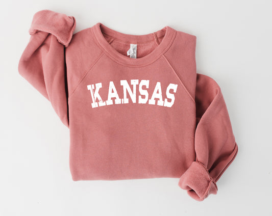 Kansas State Bella & Canvas Crewneck Sweatshirt