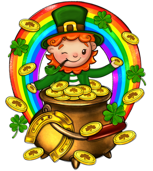 Leprechaun Cauldron St. Patricks Day Transfer