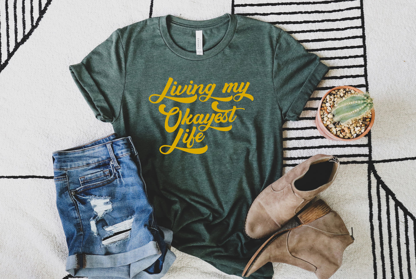 Living My Okayest Life Sights Ink Graphic Tee