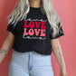 Retro Love Love Love Valentine Sights Ink T-Shirt