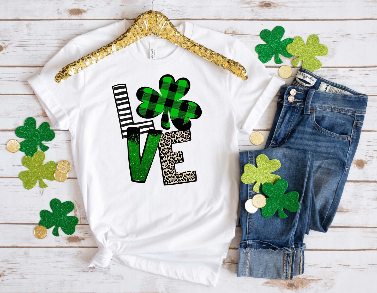 Love Shamrock Sights Ink Graphic Tee