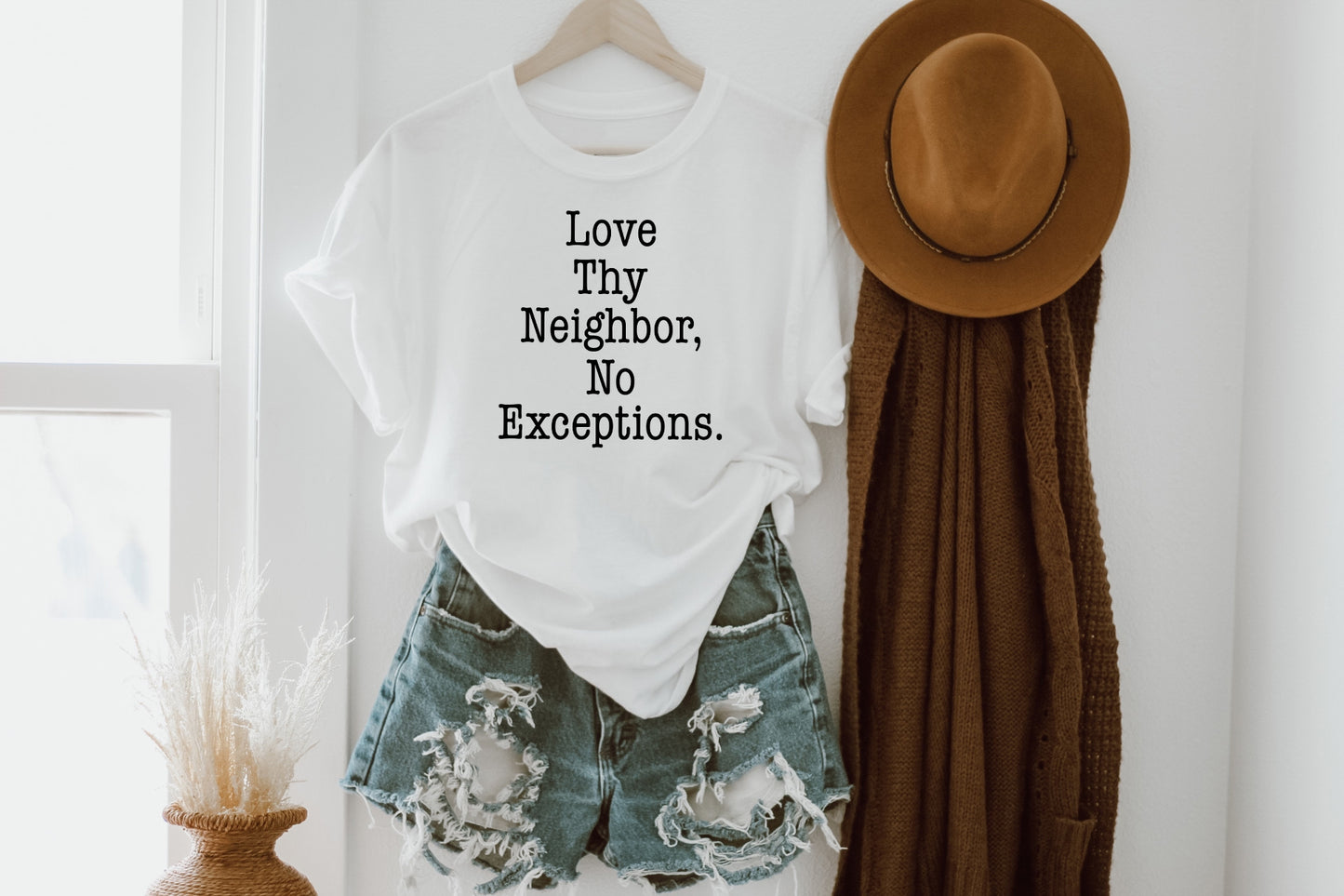 Love Thy Neighbor, No Exceptions Sights Ink Graphic Tee